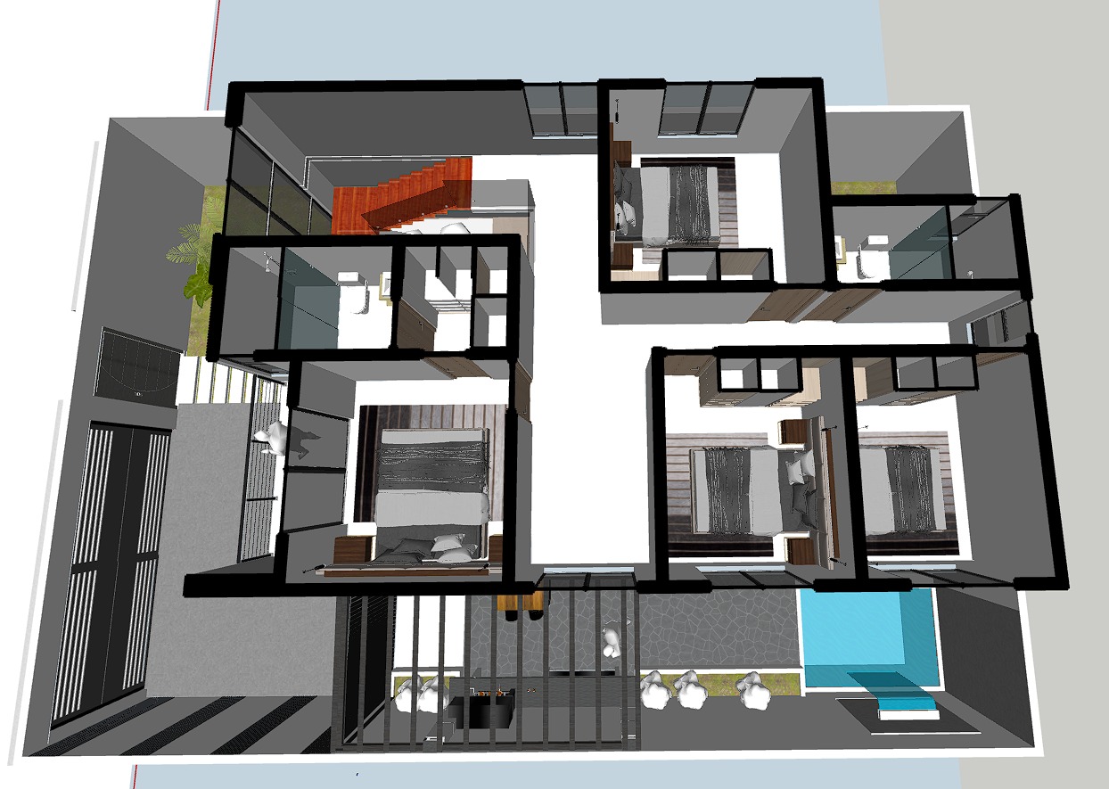 Sala del Modelo de Vivienda TARUMA