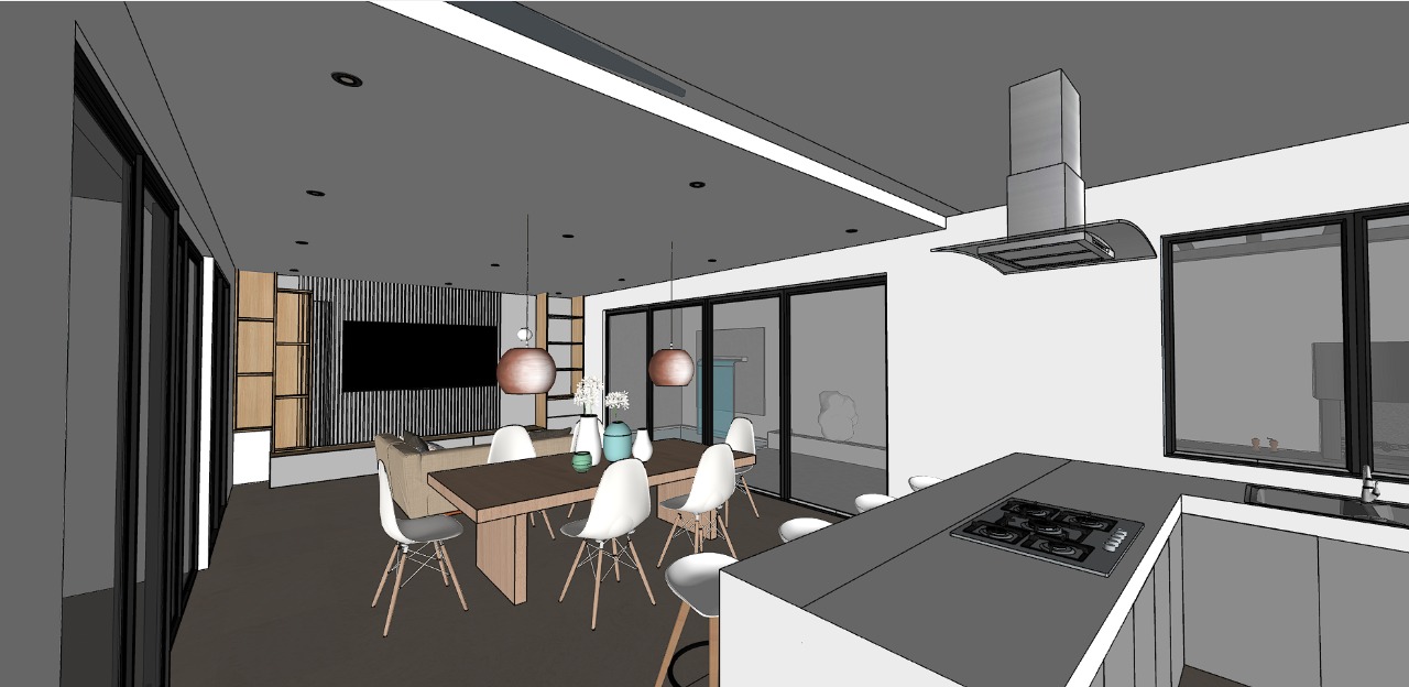 Vista aérea del conjunto de la Vivienda Modular