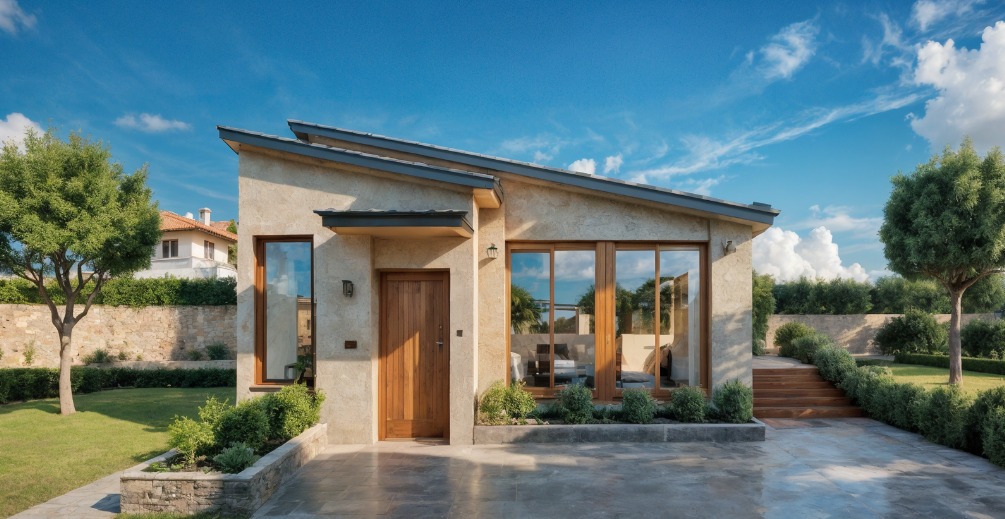Jardín exterior de la Vivienda San Jerónimo