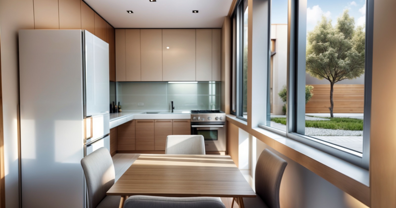 Vista exterior trasera de la Vivienda San Jerónimo